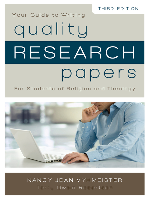 Title details for Quality Research Papers by Nancy Jean Vyhmeister - Available